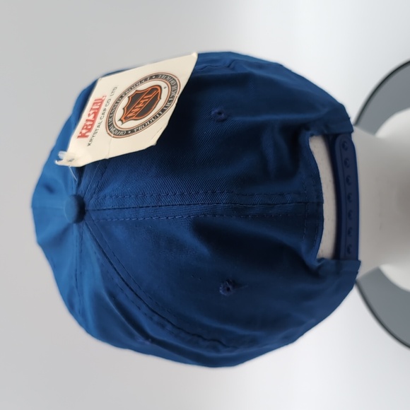 NHL| NWT Vintage NHL Edmonton Oilers Blue Sports Cap Snap Back - Picture 4 of 13